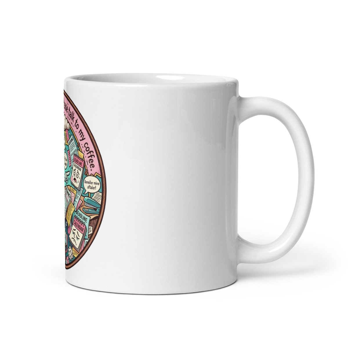 Funny Mug - Cant adult today, Please talk to my coffee.