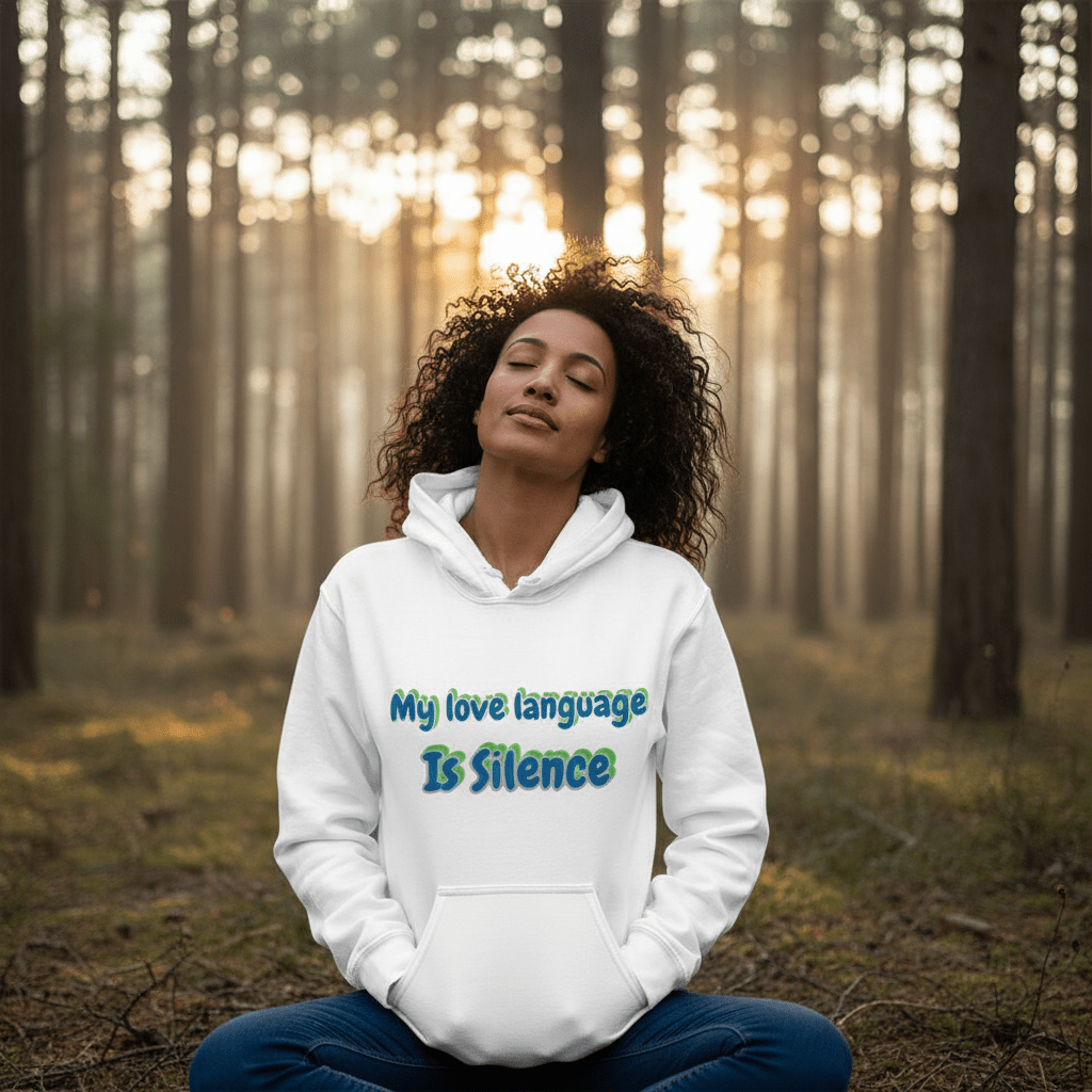 My Love Language Is Silence - Lifestyle Mockup