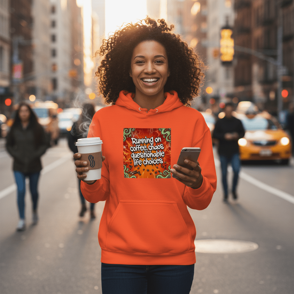 Running on Coffee & Questionable Life Choices - Lifestyle Mockup