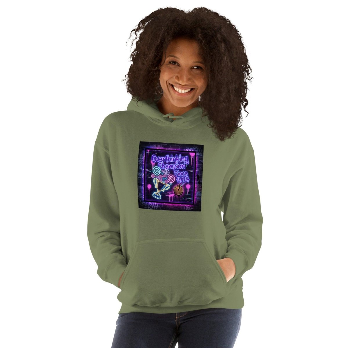 Funny Hoodie - Overthinking Champion Since 1994.