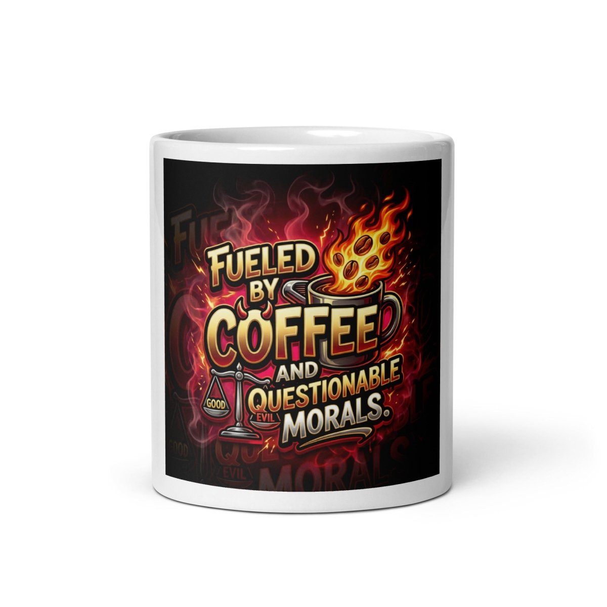Funny Mug - Fueled By Coffee And Questionable Choices.