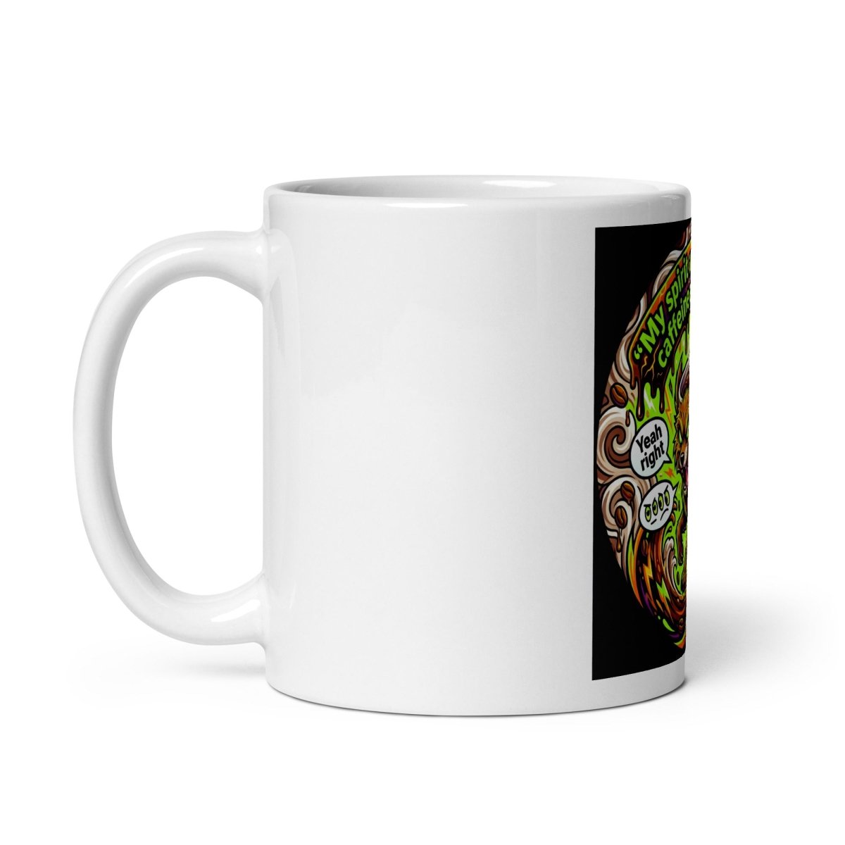 Funny Mug - My Spirit Animal Runs On Caffeine & Sarcasm.