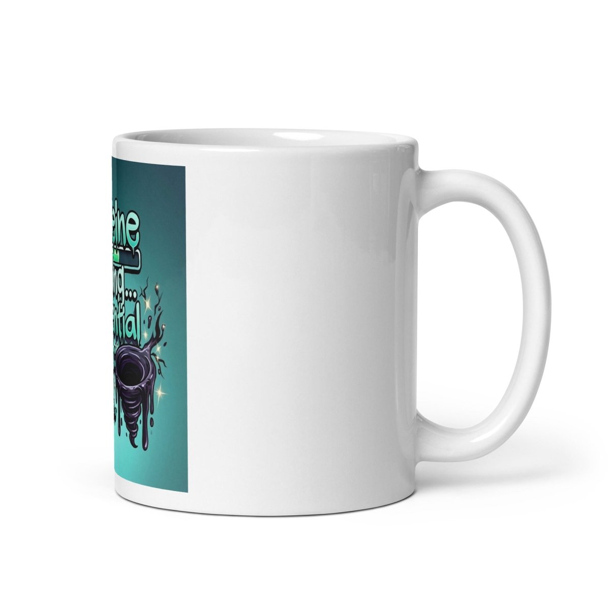 Funny Mug - Caffeine Loading... Existential dread: 100%.